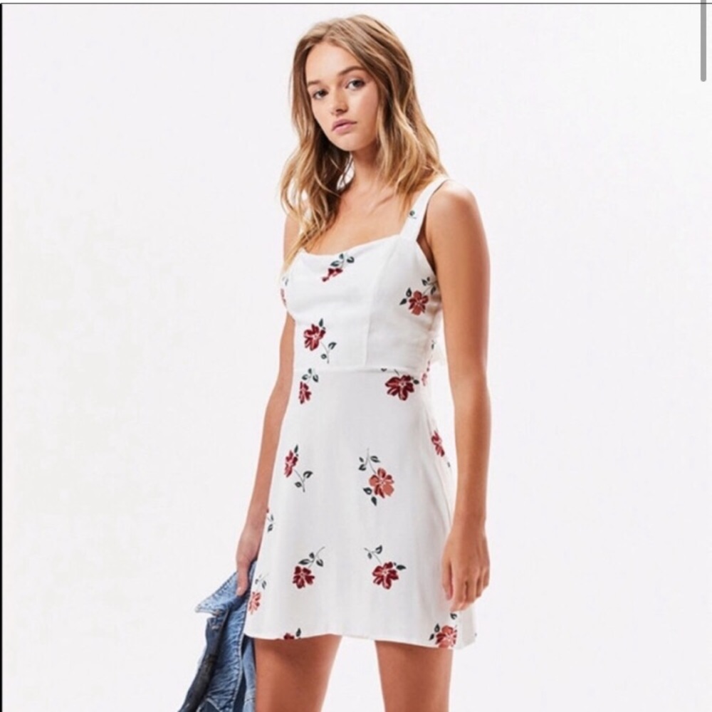 PacSun LA Hearts Floral Tie Back Dress
